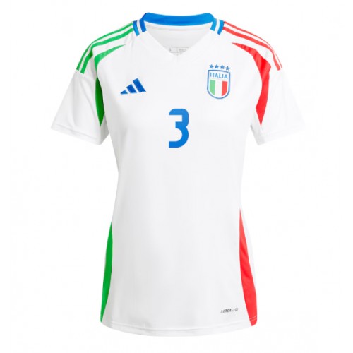 Italija Federico Dimarco #3 Gostujuci Dres za Ženska EP 2024 Kratak Rukavima